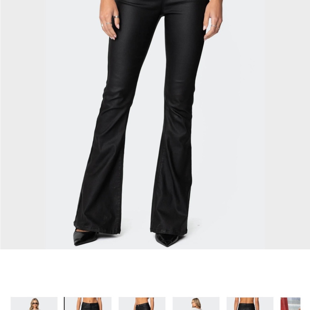 Edikted Black Flare Pants